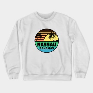 Nassau New Providence Island Bahamas Tropical Beach Surfing Scuba Surf  Vacation Crewneck Sweatshirt